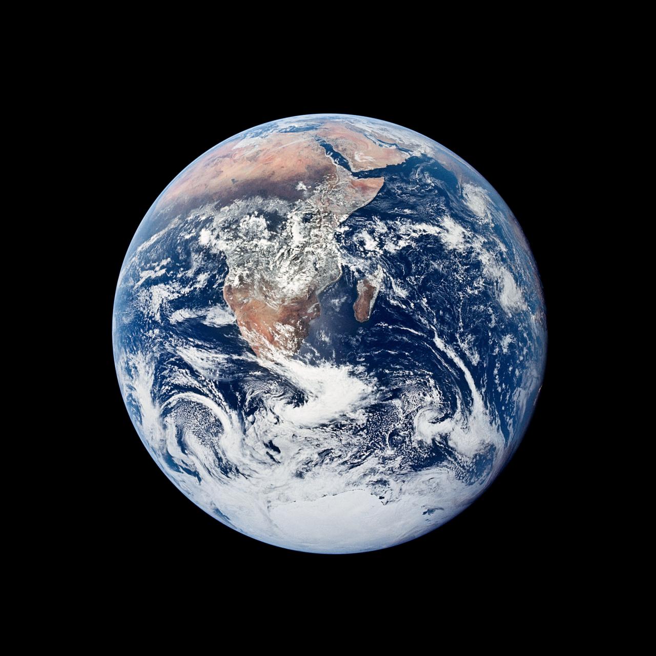 The Earth from Apollo 17, December 1972 (NASA, public domain)